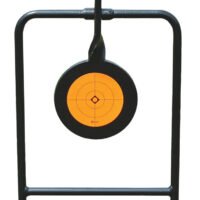 Caldwell 133565 Plink n Swing Double Spin Target Handgun Steel Black/Orange Impact Enhancement Motion 4.25"