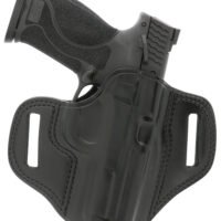 Galco CM224B Combat Master  OWB Black Leather Belt Slide Compatible w/Ruger Security-9/Glock 17/Glock 22 Gen2-5 Belt 1.75" Wide Right Hand