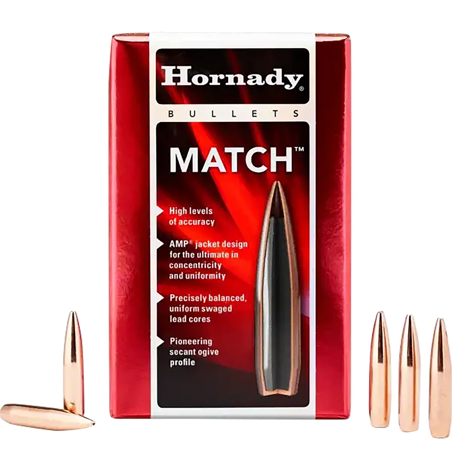 Hornady 27200 Match 270 Cal .277 110 gr Hollow Point Boat Tail 100 Per Box/ 25 Case