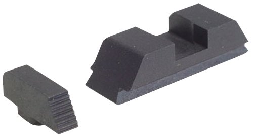AmeriGlo GT504 Range Series Sight Set for Glock Black Serrated Front-Black Rear