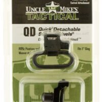 Uncle Mike's 14050 Super Swivel  Quick Detach w/Fixed Picatinny Swivel Attachment Blued 1" Loop
