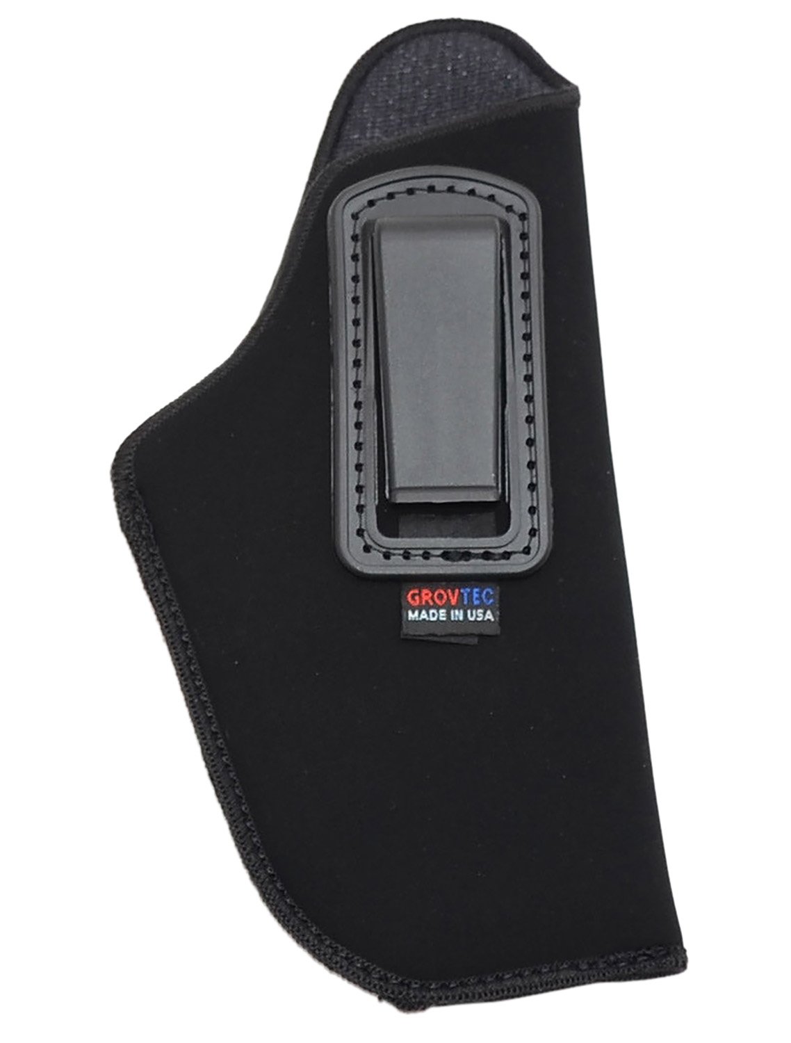 GrovTec US Inc GTHL14115R Inside The Pants IWB Size 15 Black Suede Belt Clip Fits Large Semi-Auto 3-4" Barrel Right Hand