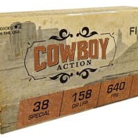 Fiocchi 38CA Cowboy Action  38Special 158gr Lead Flat Point 50 Per Box/10 Case