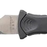 Smith & Wesson Knives SWHRT3 H.R.T. 3.50" Fixed Spear Point Plain Black TPR Handle Includes Sheath 7.5" OAL