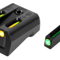 TruGlo TG131KTY TFO  Green/Tritium/Fiber Optic Front Sight-Yellow/Tritium/Fiber Optic Rear Sight Kimber 1911