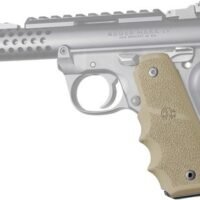 HOGUE GRIPS RUGER 22/45 MKIV - RUBBER GRIPS/FINGER GROOVE FDE
