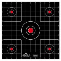 Birchwood Casey 35212 Dirty Bird  Bullseye Tagboard Hanging 12" Black/Red 12 PK