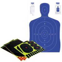 Birchwood Casey 34602 Shoot-N-C Reactive Target Self-Adhesive Paper Multi-Color Silhouette Kit