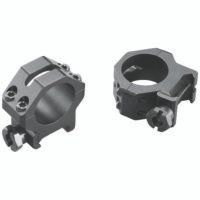 Weaver Mounts 48360 Four-Hole Skeleton Rings  Matte Black 1" Medium