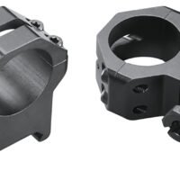 Weaver Mounts 48362 Four-Hole Skeleton Rings Matte Black 1" Extra High