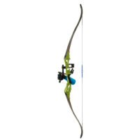 Fin Finder Bank Runner Bowfishing Recurve Package with Winch Pro Bowfishing Reel Green 35 lbs. RH