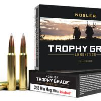 Nosler 60086 Trophy Grade  338WinMag 250gr Nosler AccuBond 20 Per Box/10 Case