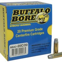 Buffalo Bore Ammunition 20C20 Standard Pressure Strictly Business 38Special 158gr Lead Semi Wad Cutter Hollow Point 20 Per Box/12 Case