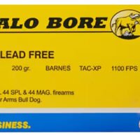 Buffalo Bore Ammunition 14D20 Buffalo-Barnes Strictly Business 44S&W Spl 200gr Barnes TAC-XP Lead Free 20 Per Box/12 Case