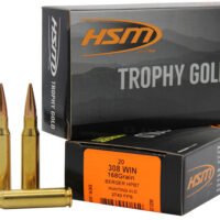 HSM 308168VLD Trophy Gold Extended Range 308 Win 168 gr Berger Hunting VLD Match 20 Per Box/ 25 Case
