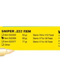 Buffalo Bore Ammunition S2236920 Sniper Strictly Business 223Rem 69gr Hollow Point Boat Tail 20 Per Box/12 Case