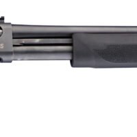 Hogue 08715 Tamer Pistol Grip & Forend Black Rubber with Finger Grooves, Polymer Forend for Remington 870