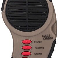 Cass Creek CC034 Ergo Electronic  Boar Call, 5 Authentic Sounds, Brown Plastic, Includes Belt Clip & External Speaker Input Jack
