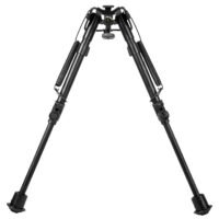NcStar ABPGF Precision Grade Fullsize Friction Bipod Black 7-11" Steel/Aluminum W/Adapters