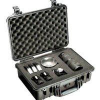 Pelican 1500000110 Protector Case Black Polypropylene Holds Handgun