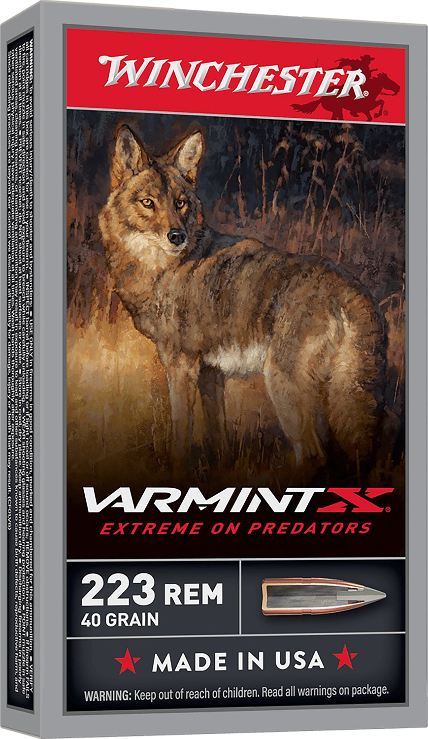 Winchester Ammo X223P1 Varmint X 223Rem 40gr Polymer Tip Rapid Expansion 20 Per Box/10 Case