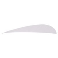 Trueflight Parabolic Feathers White 4 in. LW 100 pk.