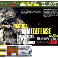 Brenneke SL202THD THD Home Defense 20Gauge 2.75" 3/4oz Slug Shot 5 Per Box/50 Case