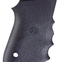 Hogue 69000 Rubber Grip  Black Rubber with Finger Grooves for S&W 6906, Shorty 40, 4013 TSW