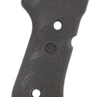 Hogue 93010 Grip Panels  Cobblestone Black Rubber for Beretta 92 Compact