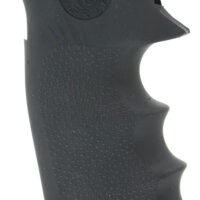 Hogue 47000 Monogrip Finger Grooves Black Rubber with Finger Grooves for Colt King Cobra, Anaconda