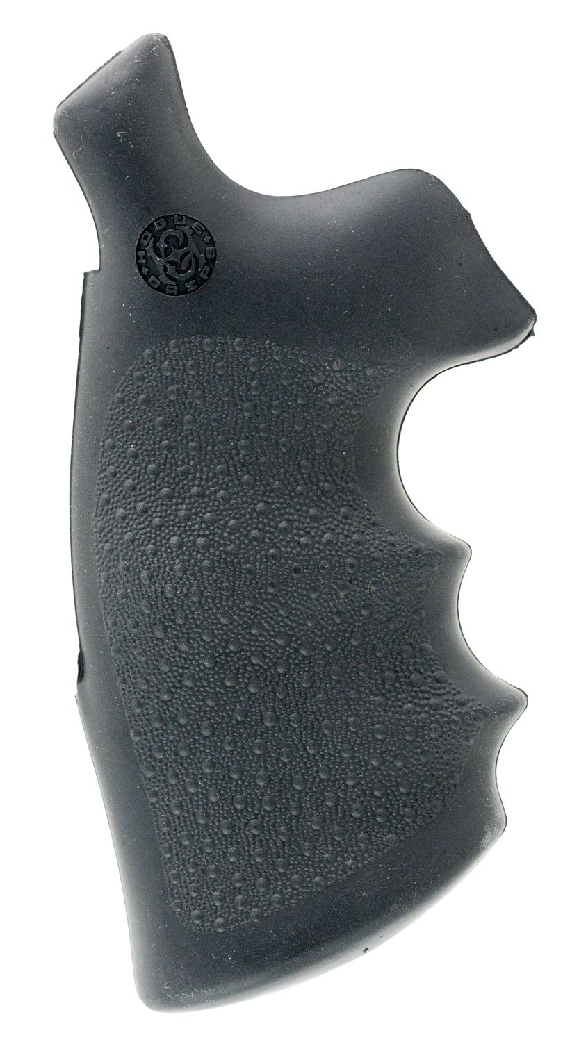Hogue 25002 Conversion Monogrip Black Rubber with Finger Grooves for S&W N Frame with Round Butt