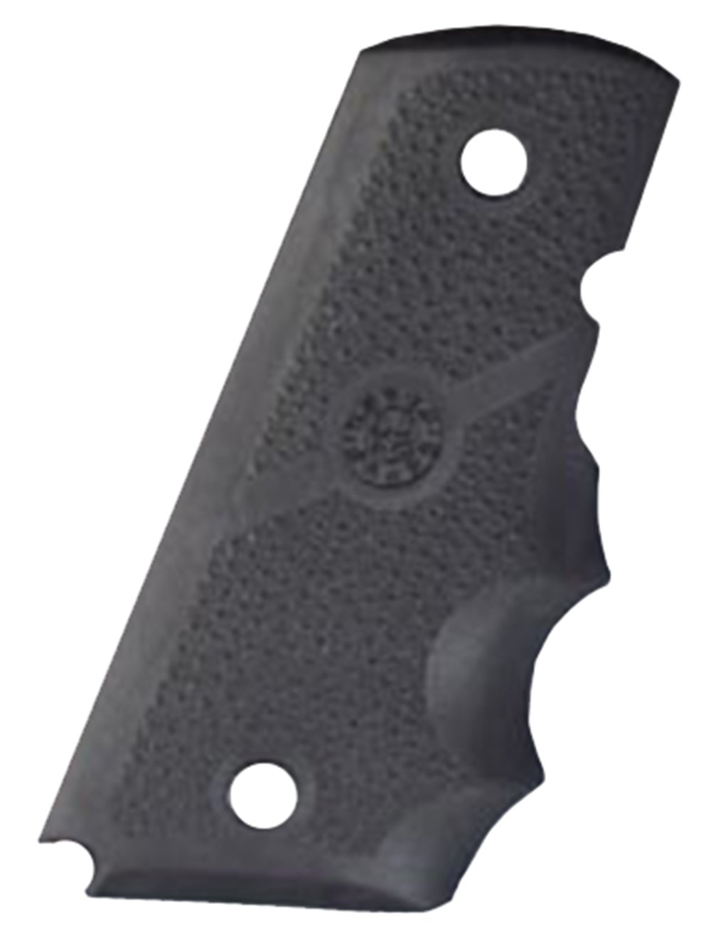 Hogue 43000 Rubber Grip Cobblestone Black with Finger Grooves for 1911 Officer