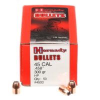 Hornady 4500 InterLock  45 Cal .458 300 gr Hollow Point 50 Per Box/ 15 Case