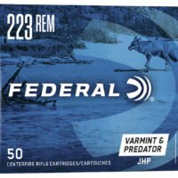 Federal AE22350VP American Eagle Varmint & Predator 223Rem 50gr Jacketed Hollow Point 50 Per Box/5 Case