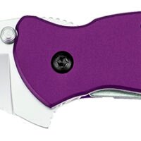 Kershaw 1620PUR Scallion  2.40" Folding Drop Point Plain Bead Blasted 420HC SS Blade Purple Anodized Aluminum Handle Includes Pocket Clip