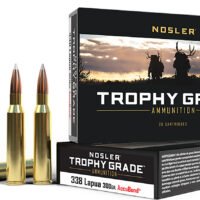 Nosler 49323 Trophy Grade  338LapuaMag 300gr Nosler AccuBond 20 Per Box/10 Case