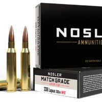 Nosler 43136 Match Grade  338LapuaMag 300gr Custom Competition Hollow Point Boat Tail 20 Per Box/10 Case