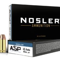 Nosler 51271 Assured Stopping Power Handgun 45ACP 185gr Jacketed Hollow Point 50 Per Box/10 Case