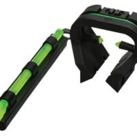 HiViz TT1001 Tri-Viz Turkey/Deer Sight Set  Black | Green Fiber Optic