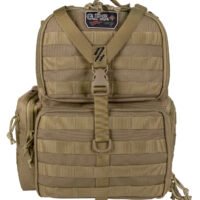 GPS Bags T1612BPT Tactical Range  Tan 1000D Nylon Teflon Coating 3 Handguns