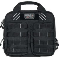 GPS Bags T1412PCB Tactical Double +2 Black 1000D Nylon Teflon Coating Holds 4 Handguns