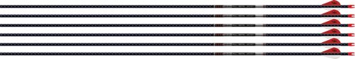 EASTON ARROW 5MM FMJ 300 W/ HO - 6-PACK W/ 2" BLAZER VANES