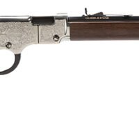Henry H004SE Silver Eagle  Full Size 22 Short/ 22 Long/ 22 LR (16 LR/21 Short) 20" Blued Barrel, Nickel-Plated Metal Finish, American Walnut Stock Right Hand