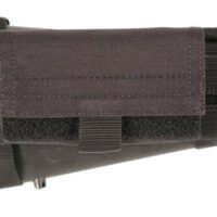 Blackhawk 52BS02BK Buttstock Shell Pouch  Black Nylon 5rd Shotgun Ambidextrous