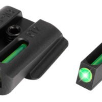 TruGlo TG131RT2 TFO  Green/Tritium/Fiber Optic Front Sight-Green/Tritium/Fiber Optic Rear Sight Ruger LC9/9S/380