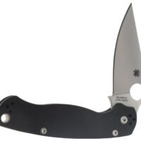 Spyderco C81GP2 Para Military 2  3.42" Folding Drop Point Plain CPM S45VN SS Blade Black G10 Handle Includes Pocket Clip