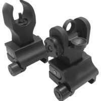 Samson FFSFRSPKG Sight Set  Black Anodized Folding HK Front, A2 Rear for AR-15