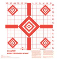 Champion Targets 47387 Redfield Sight-In Diamond Paper Pistol/Rifle 16" x 16" White/Red 100 Per Pkg