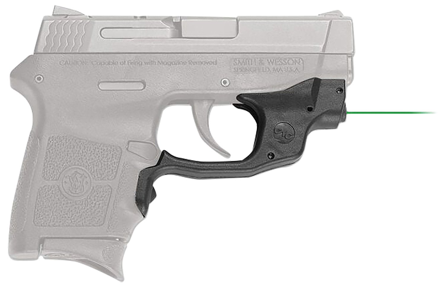 Crimson Trace 0143901 Laserguard Fits S&W M&P Bodyguard .380, Green Laser Black Polymer