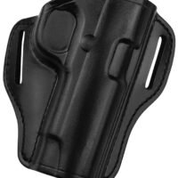 Bianchi 25018 57 Remedy  OWB Size 10 Black Leather Belt Slide Fits Colt 1911 Government Right Hand